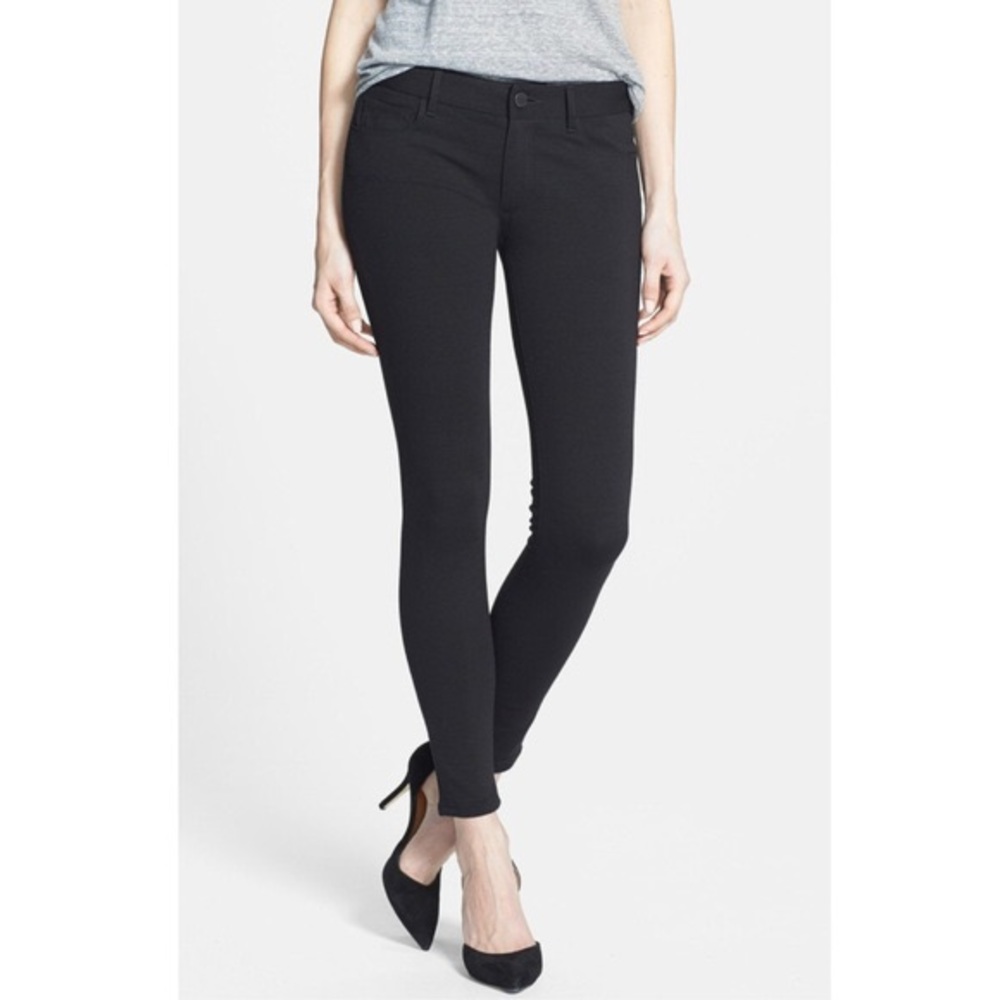 Paige Peg Super Skinny Black Leggings